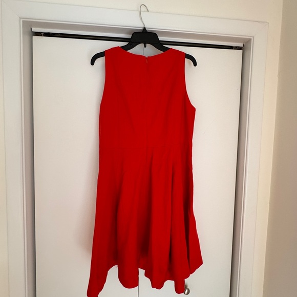 NWT Boden Fit-and-Flare Linen Mini Dress Red Size 12 - Picture 9 of 9